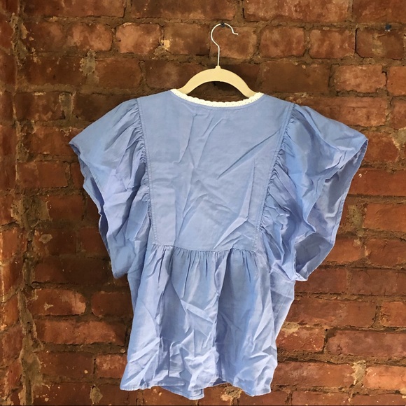 Sugarlips blue embroidered blouse - Picture 3 of 3